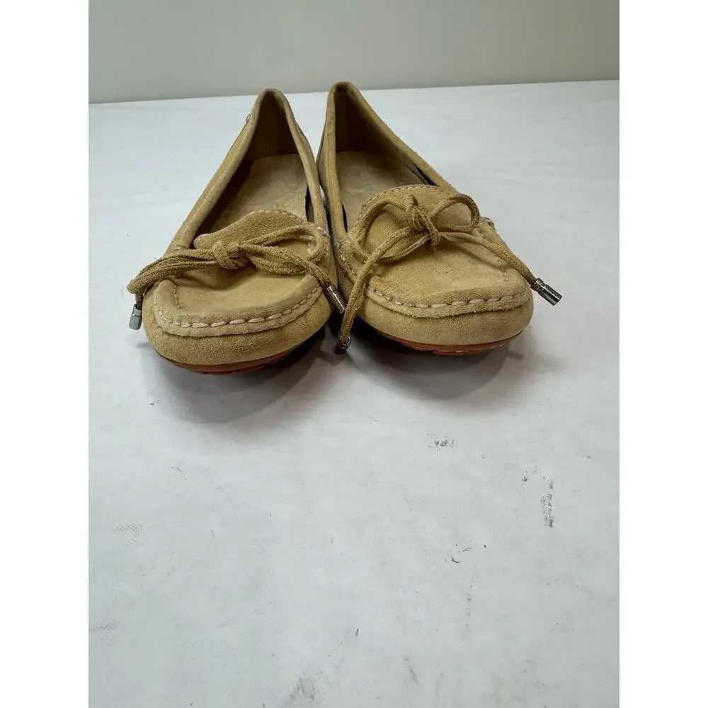 Rockport Smart Loafter Suede Tan Beige Washable Footwear Women's Size 6.5